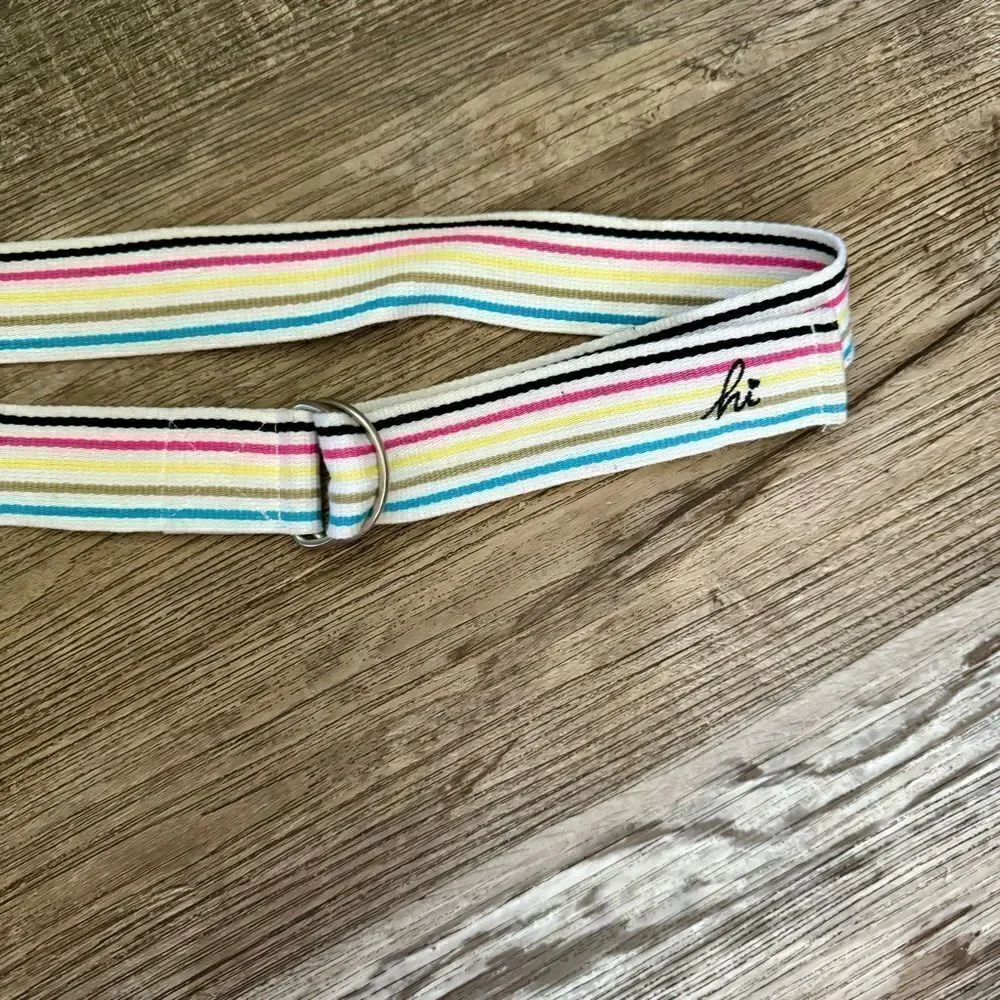 Unbranded Multicolored Canvas Belt Size Medium/Large